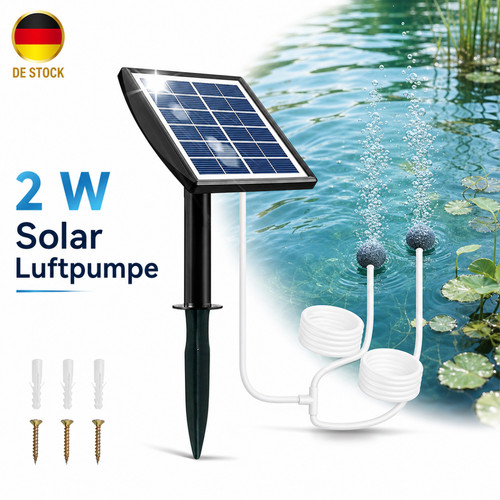 Pompa ossigeno solare - 2w,